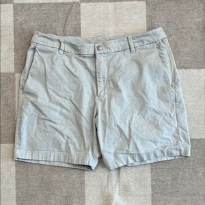 Lululemon Athletica Light Gray Men's Flat Front Shorts